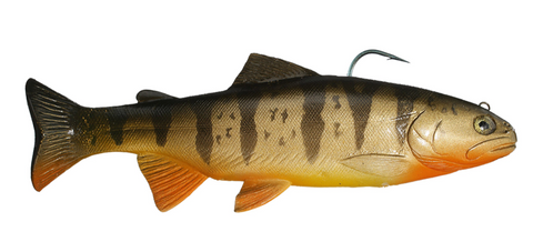 Huddleston Deluxe 8" Trout Swimbaits - Yellow Perch